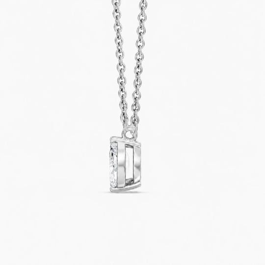 Toi Et Moi Emerald And Marquise Diamond Necklace White 02