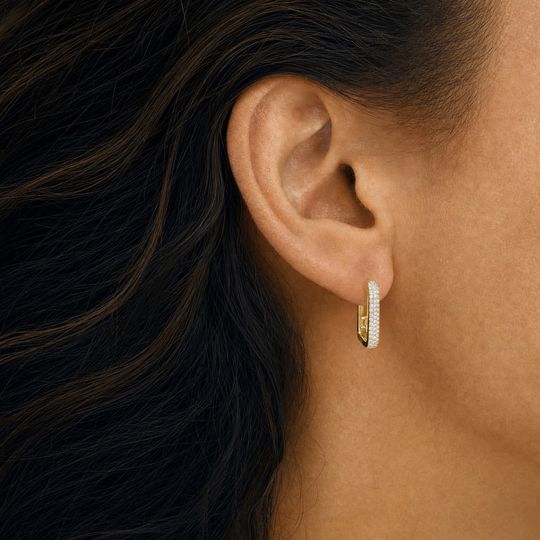 Modena Diamond Earrings Yellow Gold Model 23