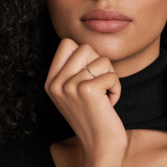 Shaped Curve Plain Rose Chin