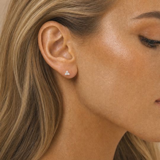 Trio Diamond Studs Model