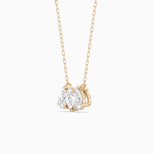 Toi Et Moi Pear Trilogy Diamond Necklace Yellow 02