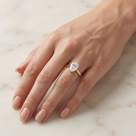 Belle Pear Yellow On Hand