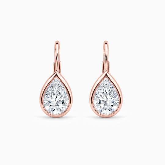 Harper 2Ctw Pear Drop Earrings Rose1 (1)